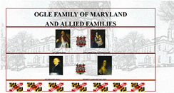 Desktop Screenshot of oglefamilyofmarylandandalliedfamilies.com